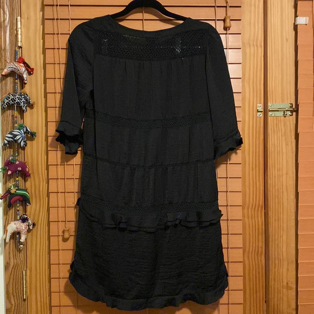 Crochet and Ruffles Black Mini - Picture 5 of 5